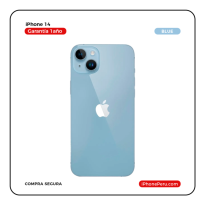 iPhone 14 Azul claro 128 GB Seminuevo en Perú