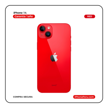 iPhone 14 Rojo 128 GB Seminuevo en Perú