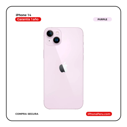 iPhone 14 Morado 128 GB Seminuevo en Perú