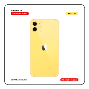 iPhone 11 Amarillo 128 GB seminuevo en Perú