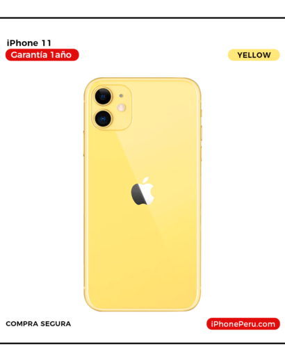 iPhone 11 Amarillo 128 GB seminuevo en Perú