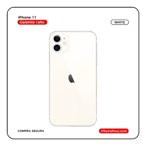iPhone 11 Blanco 128 GB seminuevo en Perú