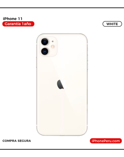iPhone 11 Blanco 128 GB seminuevo en Perú