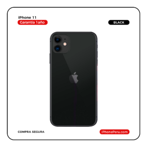 iPhone 11 Negro 64GB seminuevo en Perú