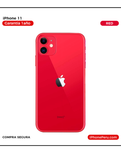 iPhone 11 Rojo 128 GB seminuevo en Perú