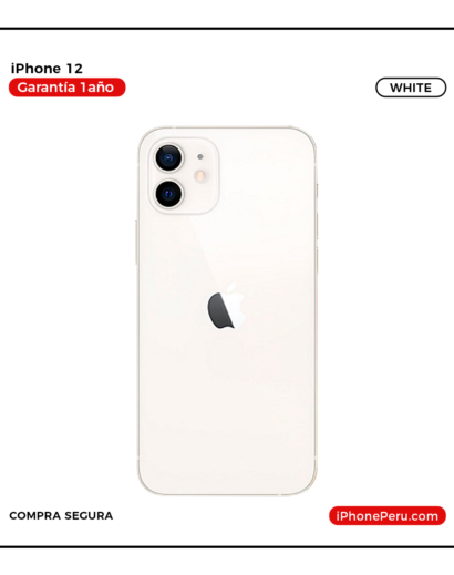 iPhone 12 Blanco 64 GB Seminuevo en Perú