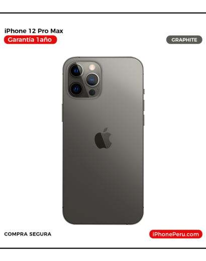 iPhone 12 Pro Max Grafito 128 GB Seminuevo en Perú