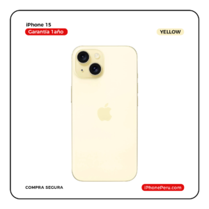 iPhone 15 Amarillo 128 GB Seminuevo en Perú