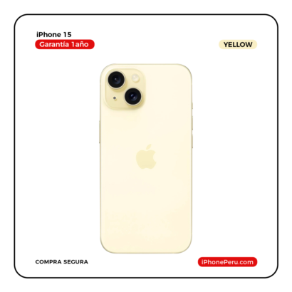 iPhone 15 Amarillo 128 GB Seminuevo en Perú