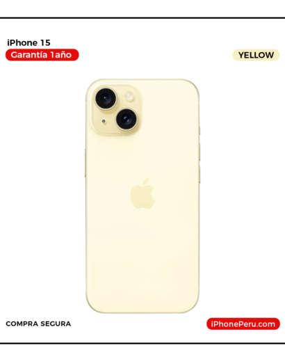 iPhone 15 Amarillo 128 GB Seminuevo en Perú