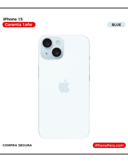 iPhone 15 Azul 128 GB Nuevo en Perú