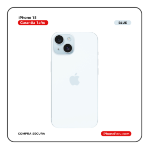 iPhone 15 Azul 128 GB Seminuevo en Perú