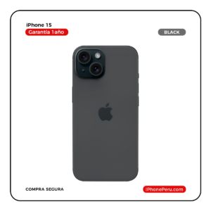 iPhone 15 Negro 128 GB Nuevo en Perú
