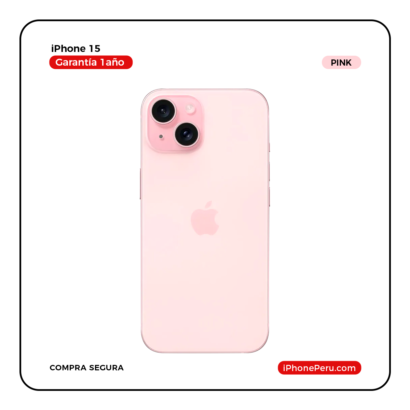 iPhone 15 Rosa 128 GB Nuevo en Perú