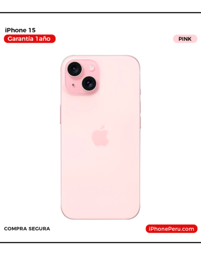 iPhone 15 Rosa 128 GB Nuevo en Perú