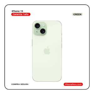 iPhone 15 Verde 128 GB Seminuevo en Perú