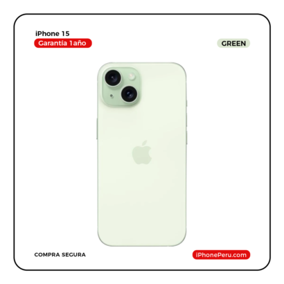 iPhone 15 Verde 128 GB Seminuevo en Perú