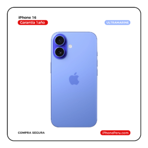 iPhone 16 Azul ultramar 128 GB Nuevo en Perú