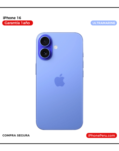 iPhone 16 Azul ultramar 128 GB Nuevo en Perú