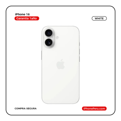 iPhone 16 Blanco 128 GB Nuevo en Perú