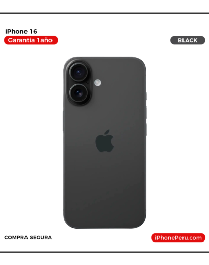 iPhone 16 Negro 128 GB Nuevo en Perú