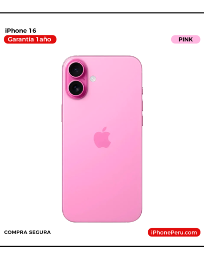 iPhone 16 Rosa 128 GB Nuevo en Perú