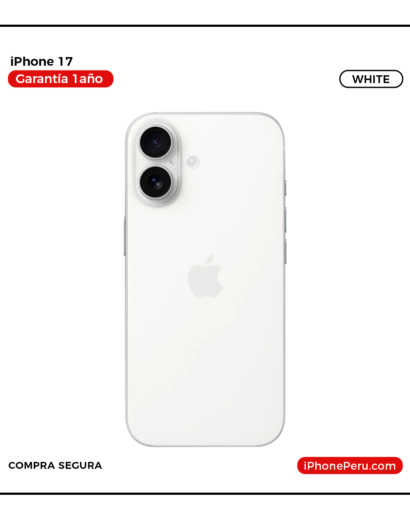iPhone 17 de 256 GB Nuevo en Perú | Blanco, Precio y Garantía