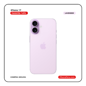 iPhone 17 Lavanda 256 GB Nuevo en Perú