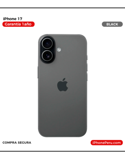 iPhone 17 de 256 GB Nuevo en Perú | Negro, Precio y Garantía