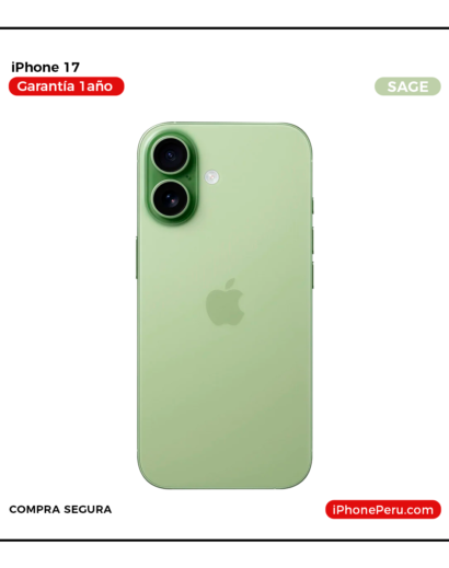 iPhone 17 de 256 GB Nuevo en Perú | Verde, Precio y Garantía