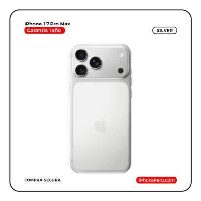 iPhone 17 Pro Max de 512 GB Nuevo en Perú | Plata, Precio y Garantía