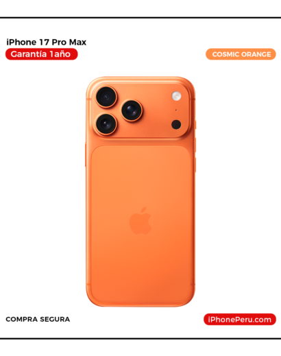 iPhone 17 Pro Max Naranja cósmico 512 GB eSIM Nuevo en Perú