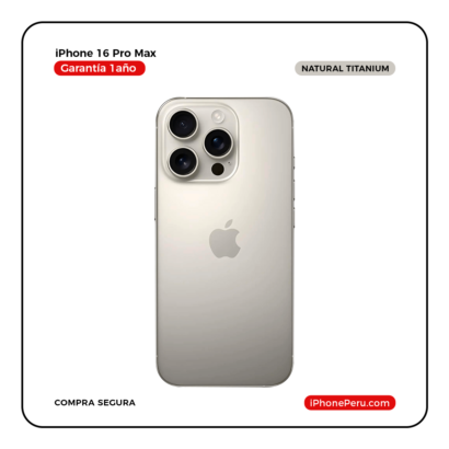 iPhone 16 Pro Max Titanio Natural 256 GB Seminuevo en Perú